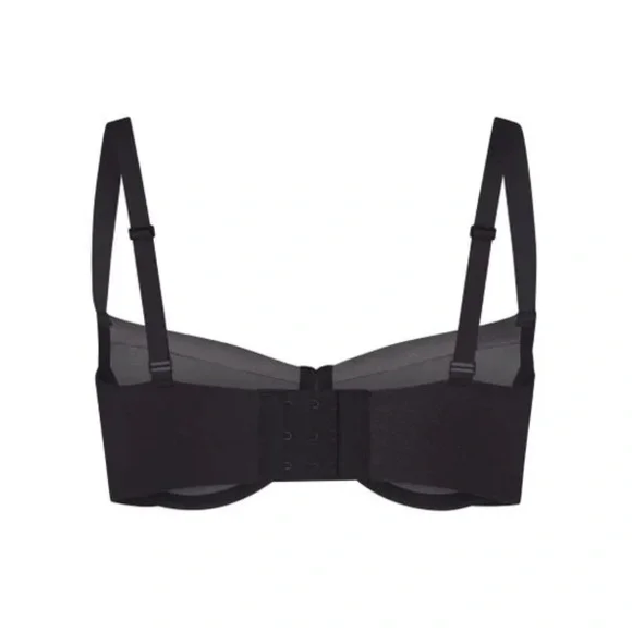 SKIMS Women's Black Unlined Balconette Bra - Picture 3 of 6